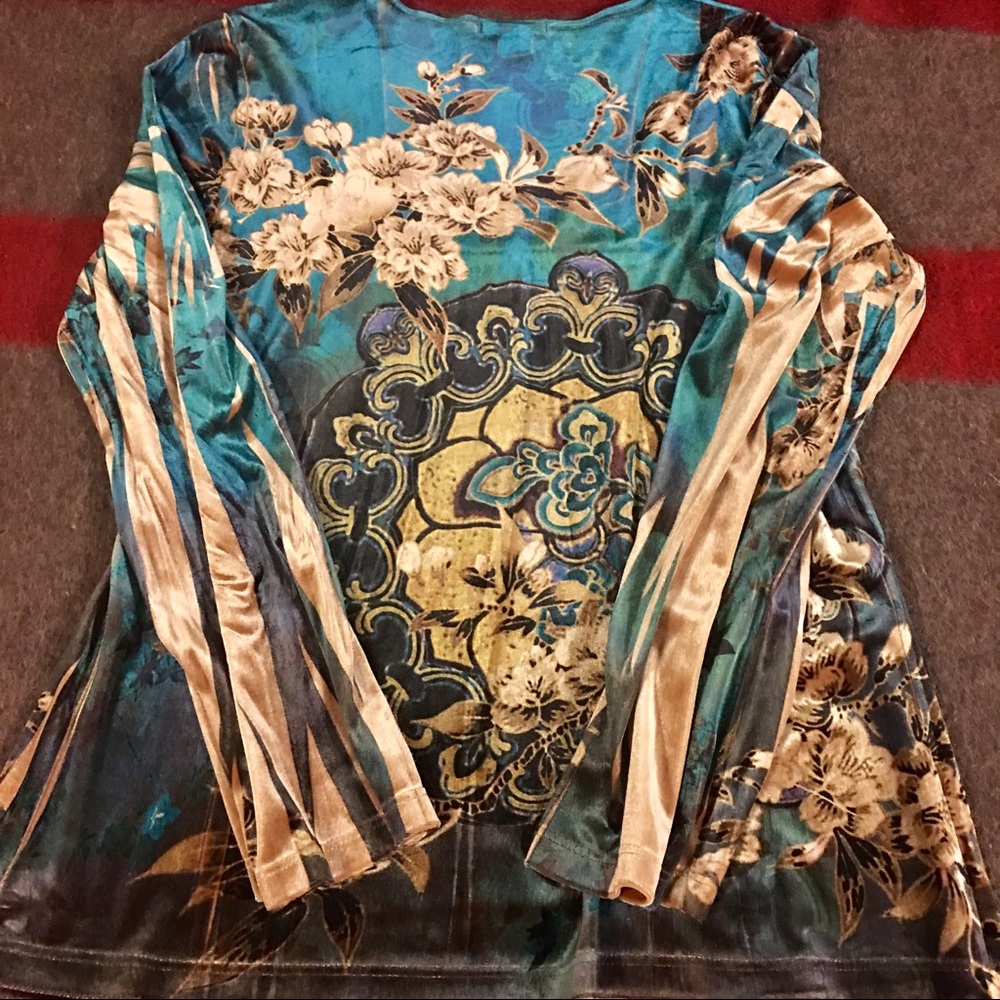 DressBarn Velvet Sublime Rhinestone Top - Picture 7 of 8